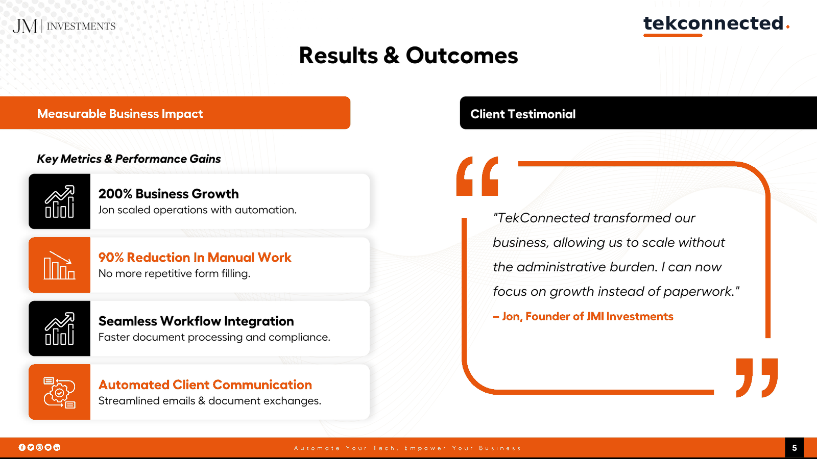 JMI Investments, slide 5