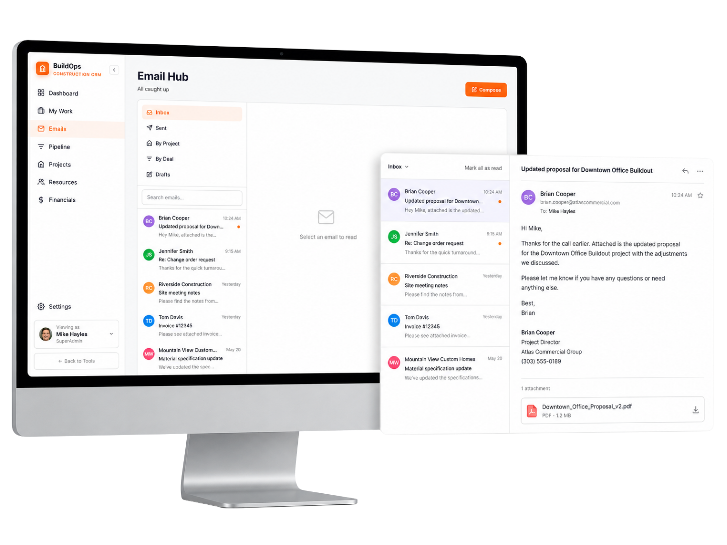 Centralized email hub