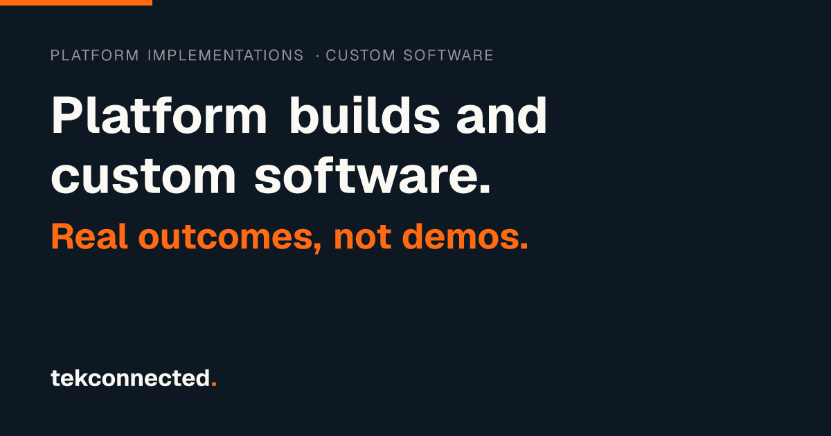 tekconnected website preview